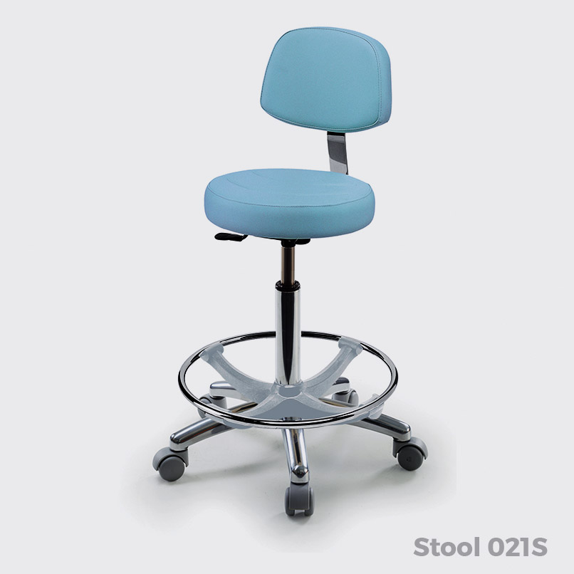 Высокий стул со спинкой для косметолога и визажиста 021/S - 1
