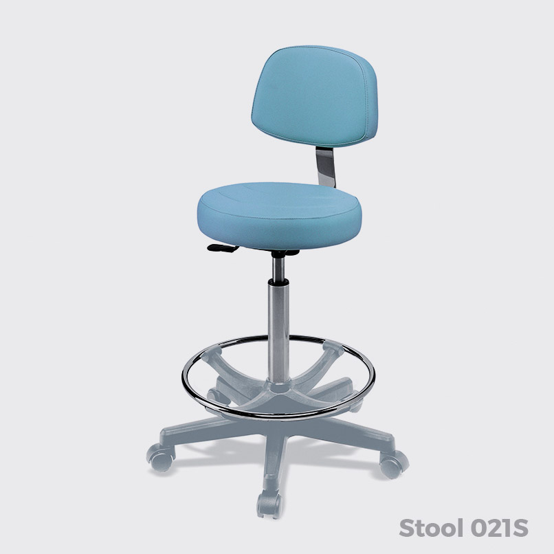Высокий стул со спинкой для косметолога и визажиста 021/S